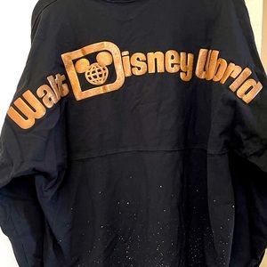 Spirit Jersey Metallic Rose Gold Black Walt Disney World EUC Size L.